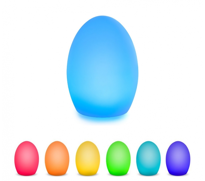 Làmpada ou amb canvi de colors