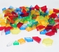 180 Bloques geométricos pattern blocks translúcidos
