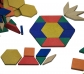 250 Bloques geométricos Rewood - pattern blocks