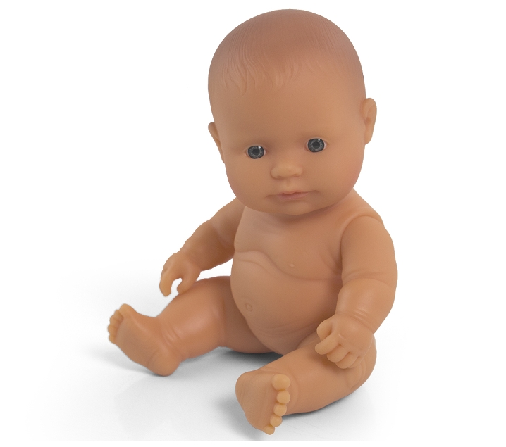 muñeco bebé sexuado europeo 21 cm.
