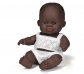 Muñeco bebé sexuado africano 21cm.