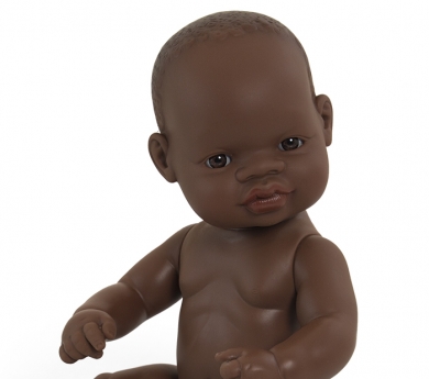 Nina bebé sexuada trets africans 32 cm.