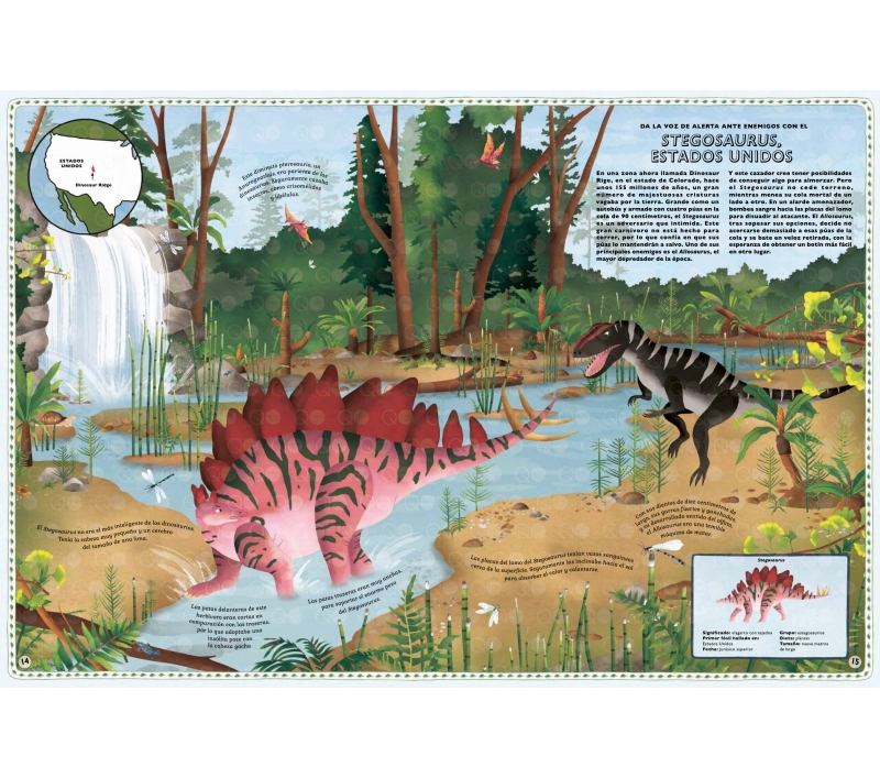 libro atlas de aventuras de dinosaurios