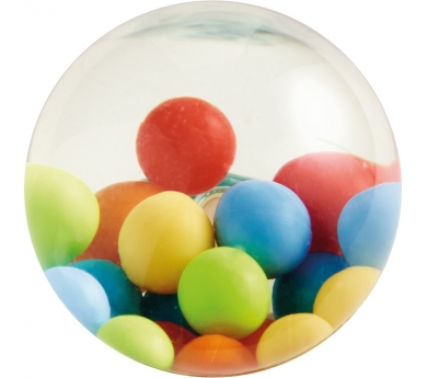 Pelotita de goma efecto bolas de colores