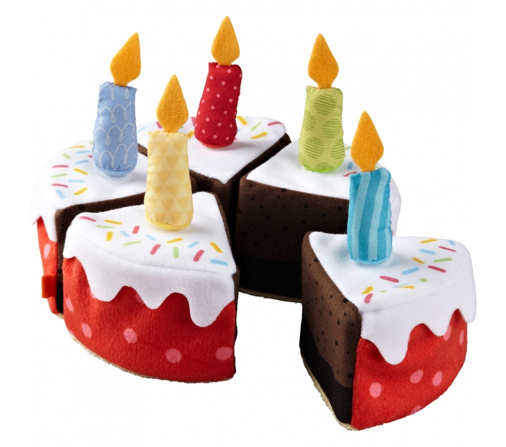 Pastís d'aniversari amb espelmes
