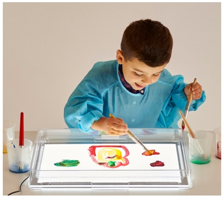 Mesa ligera para niños | Manipulativos de mesa ligera | Mesa de luz  preescolar | Caja de luz de pintura de arena | Mesa ligera para niños  sensorial 