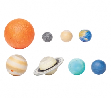 Figuras en miniatura del sistema solar