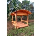 Cabaña infantil abierta de madera