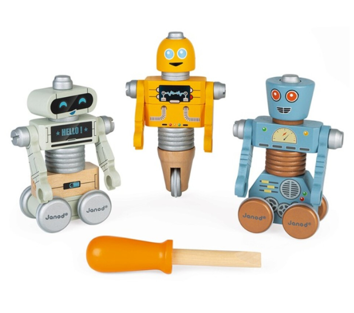 Robots para armar Brico'kids de madera
