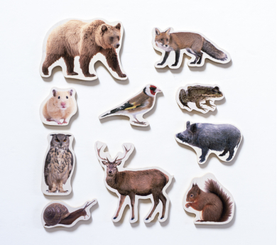 10 Animals magnètics de fusta BOSC