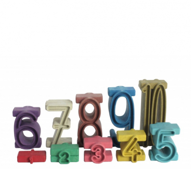 Números tipo SUMBLOX colores Montessori 34 piezas