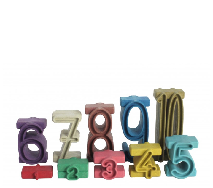 Números tipo SUMBLOX colores Montessori 34 piezas