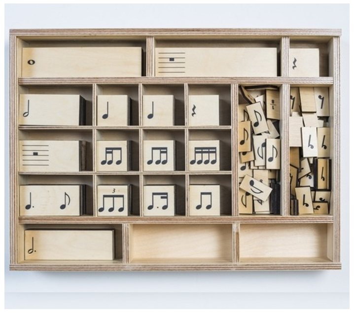 Musi·Rhythms – Joc Montessori de figures rítmiques (135 peces)