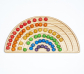 Tablero de trazo y clasificación arco iris Montessori