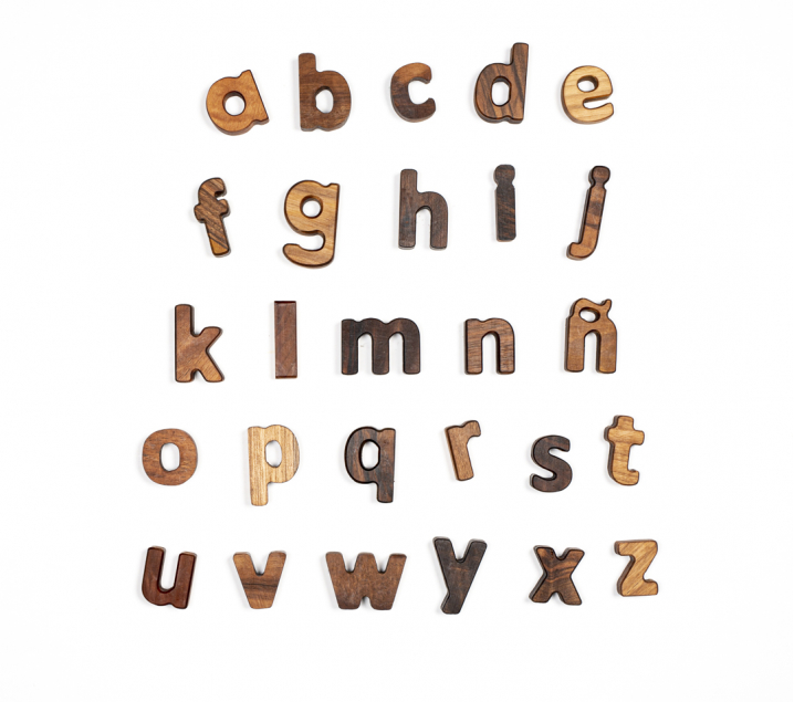 Puzle abecedari lletres minúsculas en castellà
