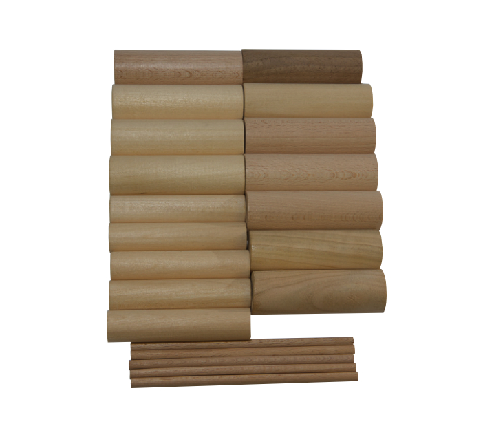 30 listones de madera para el torno de la PLAYmake y la UNIMAT Basic
