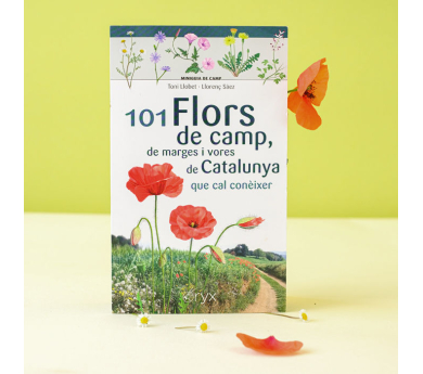 Guía desplegable '101 flors de camp, de marges i vores de Catalunya'