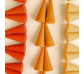 36 piezas sueltas para mandala conos naranjas