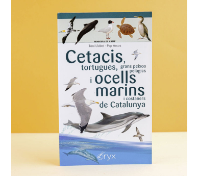 Guia desplegable 'Cetacis, tortugues, grans peixos pelàgics i ocells marins de Catalunya'