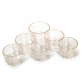 Pack de 6 vasos transparentes con orificios