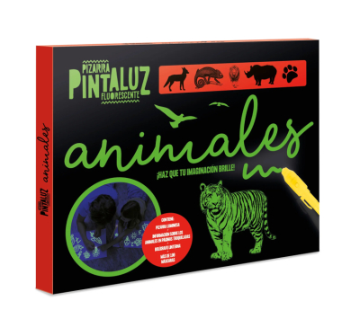 Libreta A4 Pintaluz fluo Animales
