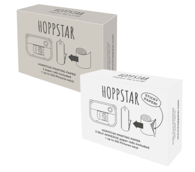 Recarga 3 rollos de papel para la cámara Hoppstar