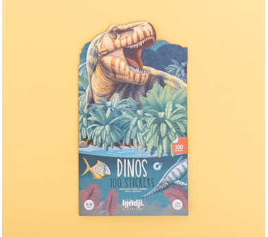 100 pegatinas removibles de Dinosaurios