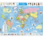 Mapa puzzle del mundo – división política