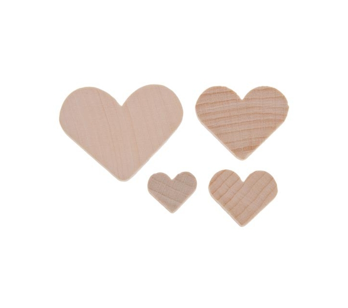 corazones de madera para decorar, corazones para scrapbookin