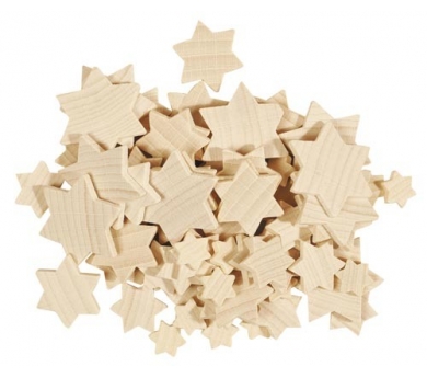 Estrellas de madera para manualidades y decoraciones