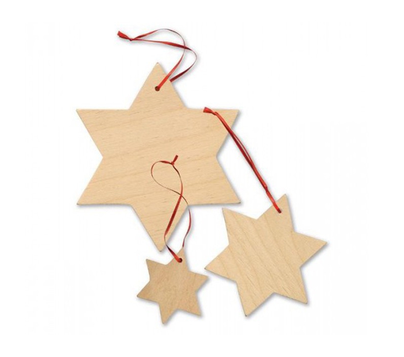 Estrellas de madera para decorar