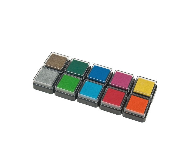 Caja de tampones de 10 colores