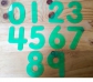 Números con numerales de silicona