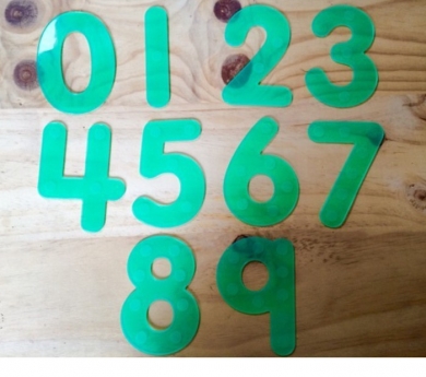 Números amb numerals de silicona