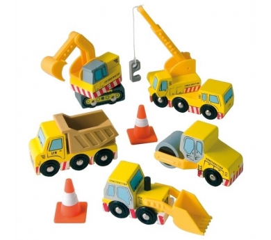 Conjunto de camiones de construcción de juguete