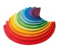 Semicírculos de colores para el arco iris Waldorf