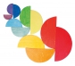 Semi cercles de colors per l'arc de sant martí Waldorf