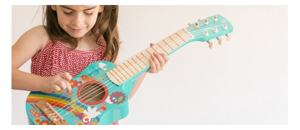 Alomejor Juguete para niños Instrumentos de Guitarra Niños pequeños Niños Niñas Niños Guitarra eléctrica Simulación educativa temprana Guitarra interactiva 